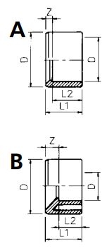 ABS Reducing Bush Plain Diagram